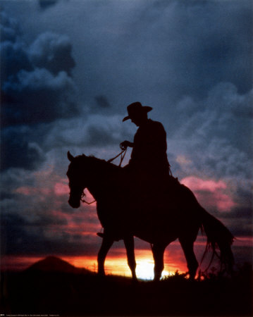 Cowboy Sunset Picture